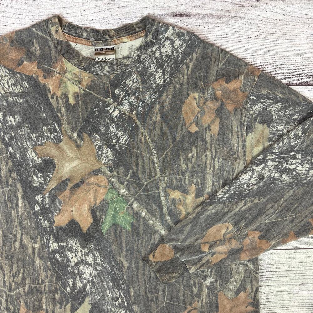 Vintage Jerzees Mossy Oak Camouflage Long Sleeve Shirt